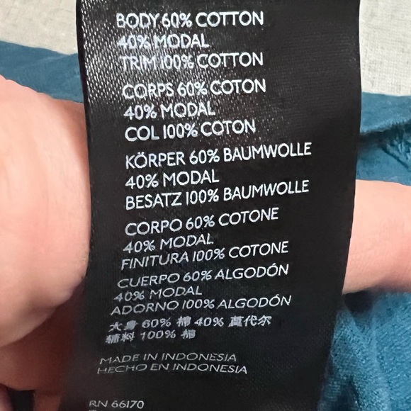 Anthropologie Teal Blouse with Button Accents - Picture 5 of 5